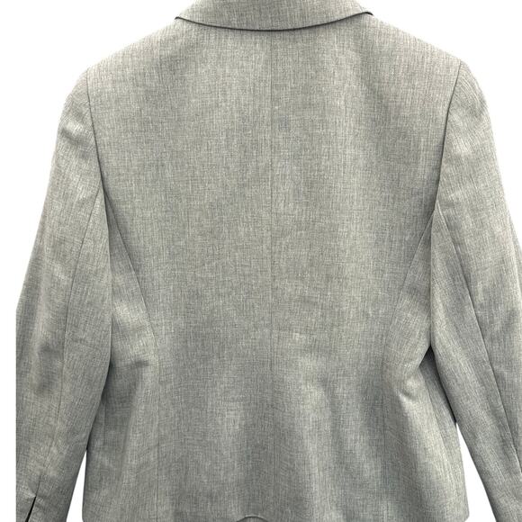 Le Suit Petite Sage Green 3 Button Pleated Suit Jacket Blazer Women 8P - Picture 7 of 8